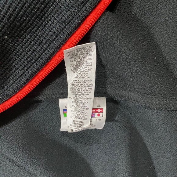 Spyder Big Boys Constant Black Red Full Zip Stryke Lined Sweater Jacket Size XL - Picture 12 of 13